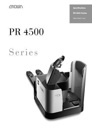Палетні візки Stand Up Rider Platform Crown PR 4500-3.0