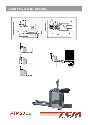 Палетні візки Stand Up Rider Platform TCM PTP 20 ac