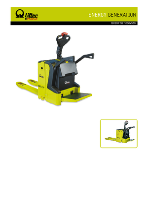 Палетні візки Stand Up Rider Platform PRAMAC Lifter QX 20 P