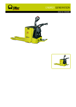 Палетні візки Stand Up Rider Platform PRAMAC Lifter QX 22