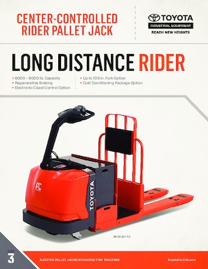 Палетні візки Sit Down Rider Platform Toyota 8HBC30