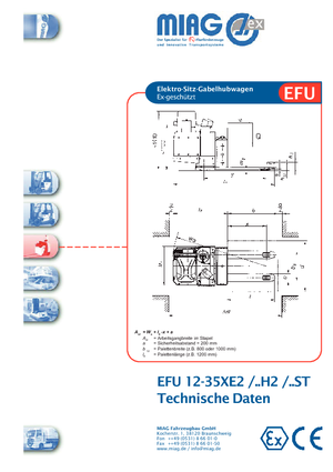 Палетні візки Sit Down Rider Platform Miag EFU 12 XE 2