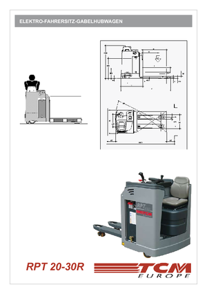 Палетні візки Sit Down Rider Platform TCM RPT 20 R