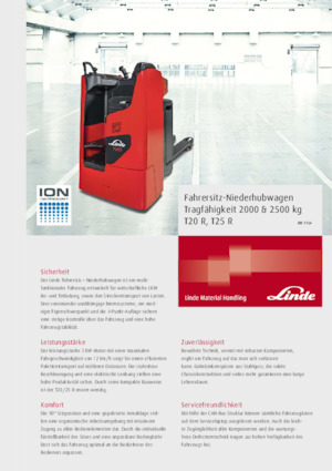 Палетні візки Sit Down Rider Platform Linde T25R