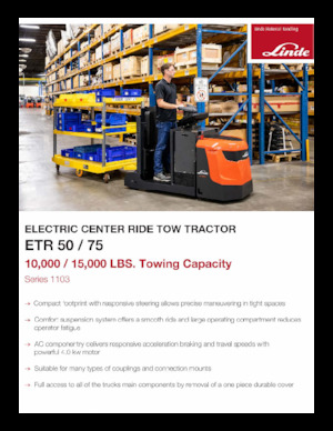 Палетні візки Stand Up Rider Platform Linde ETR50/75