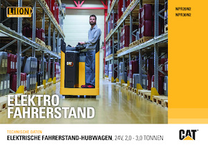 Палетні візки Stand Up Rider Platform Caterpillar NPR30N2