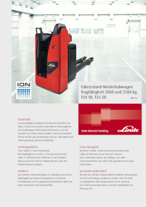 Палетні візки Stand Up Rider Platform Linde T25SR 