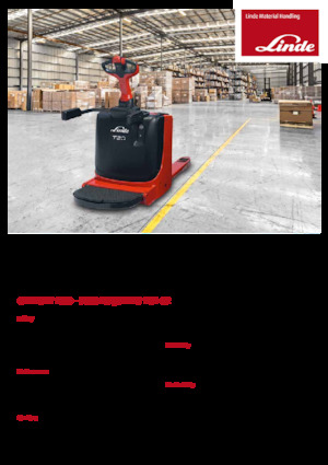 візок для ручного транспортування вантажів Linde T20P