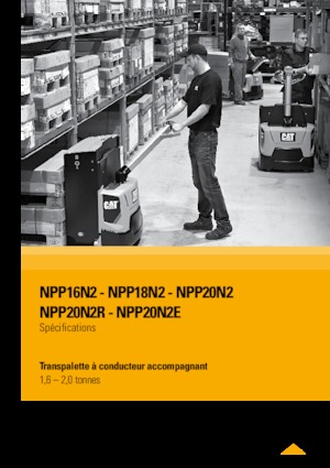 Палетні візки Stand Up Rider Platform Caterpillar NPP20N2R