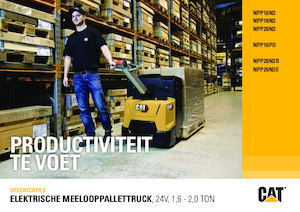 Палетні візки Stand Up Rider Platform Caterpillar NPP20N2R