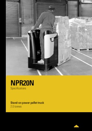 Палетні візки Stand Up Rider Platform Caterpillar NPR20N