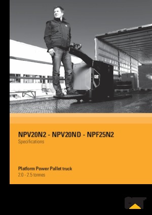 Палетні візки Stand Up Rider Platform Caterpillar NPV20ND