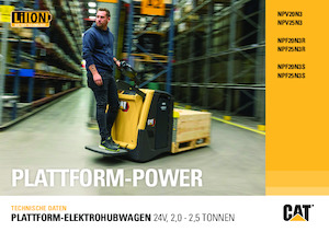 Палетні візки Stand Up Rider Platform Caterpillar NPV25N3