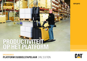 Палетні візки Stand Up Rider Platform Caterpillar NPV20PD