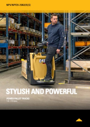 Палетні візки Stand Up Rider Platform Caterpillar NPV25N3