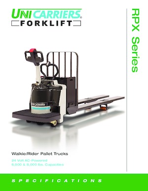 Палетні візки Stand Up Rider Platform UniCarriers RPX80B