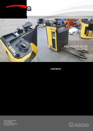 Палетні візки Stand Up Rider Platform Actil Warehouse Trucks SAR 30