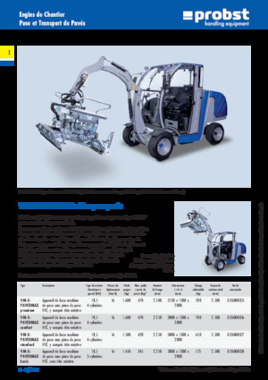 Асфальтоукладальні машини Probst VM-X-PAVERMAX comfort