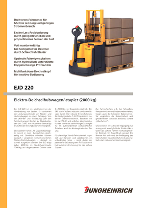 Рації Jungheinrich EJD 220