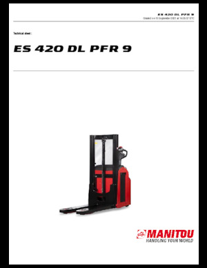 Рації Manitou ES 420 DL PFR 9