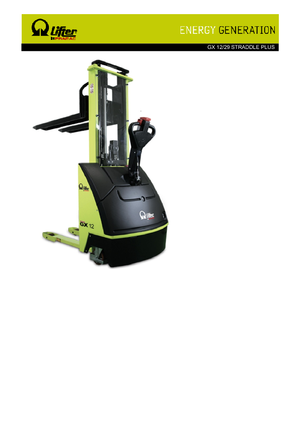 Рації PRAMAC Lifter GX 12/29 Straddle Plus
