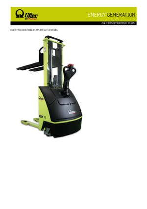 Рації PRAMAC Lifter GX 12/35 Straddle Plus