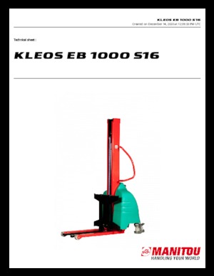 Рації Manitou Kleos EB 1000 S16