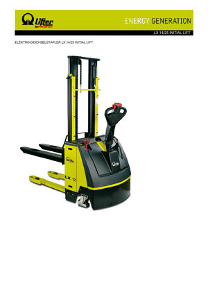 Рації PRAMAC Lifter LX 14/25 IL