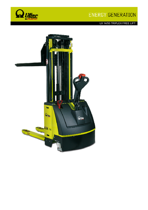 Рації PRAMAC Lifter LX 14/50 Triplex-Free Lift