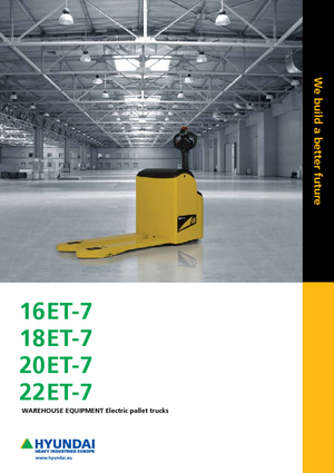 візок для ручного транспортування вантажів Hyundai 20 ET 7