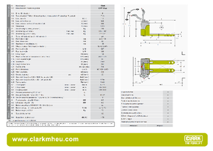 візок для ручного транспортування вантажів Clark CPT 13 ac
