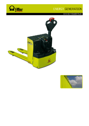візок для ручного транспортування вантажів PRAMAC Lifter CX 14 Plus
