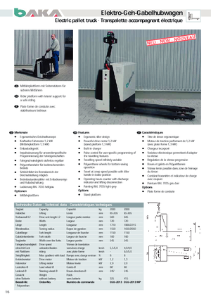 візок для ручного транспортування вантажів Baka EGU 2013