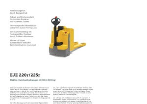 візок для ручного транспортування вантажів Jungheinrich EJE 225r