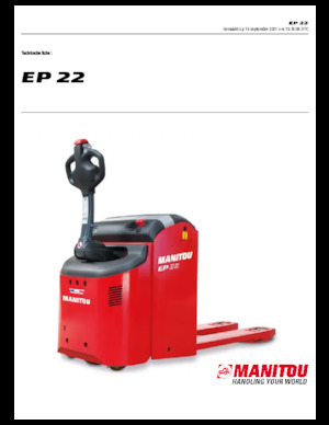 візок для ручного транспортування вантажів Manitou EP 22