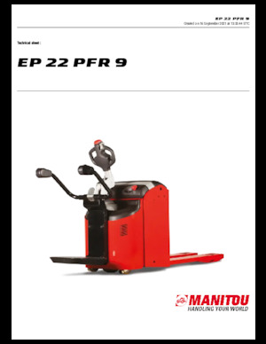 візок для ручного транспортування вантажів Manitou EP 22 PFR 9