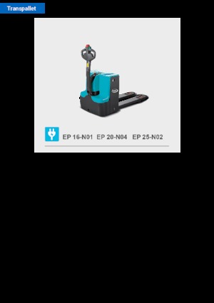 візок для ручного транспортування вантажів Baoli EP 25-N02