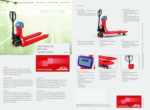 візок для ручного транспортування вантажів Linde M25 Scale+ 