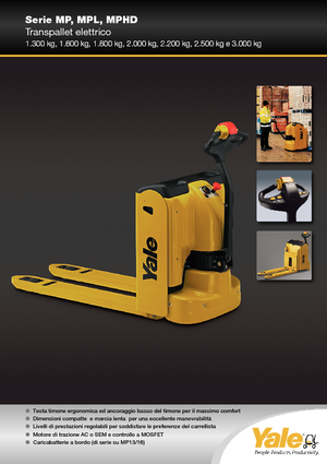 візок для ручного транспортування вантажів Yale MP22AC