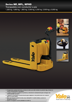 візок для ручного транспортування вантажів Yale MP22AC