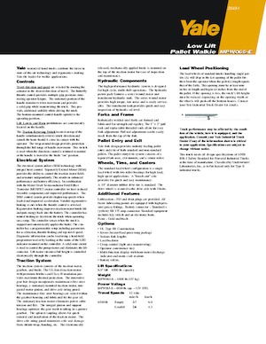 візок для ручного транспортування вантажів Yale MPW065-E