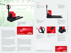 візок для ручного транспортування вантажів Linde MT15