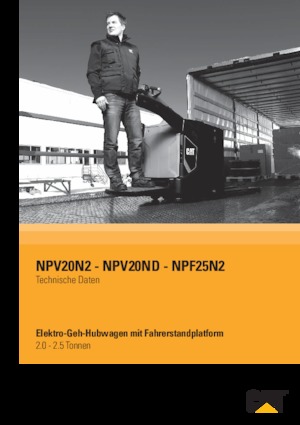 візок для ручного транспортування вантажів Caterpillar NPP16N2