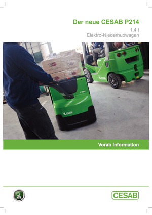 візок для ручного транспортування вантажів Cesab P 214