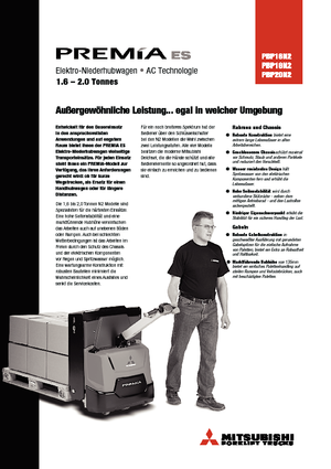 візок для ручного транспортування вантажів Mitsubishi PBP18N2 