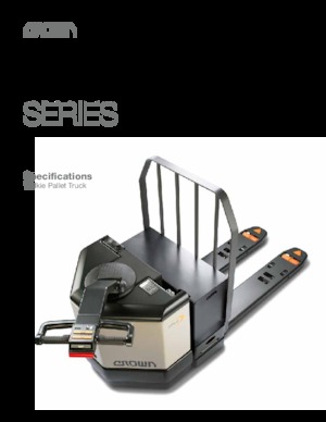 візок для ручного транспортування вантажів Crown PW 3520-60