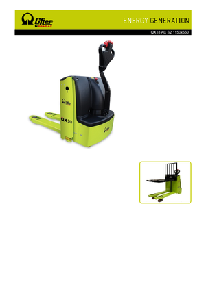 візок для ручного транспортування вантажів PRAMAC Lifter QX 18