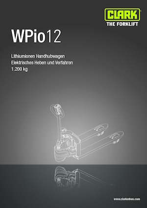 візок для ручного транспортування вантажів Clark Wpio 12