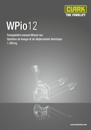 візок для ручного транспортування вантажів Clark Wpio 12