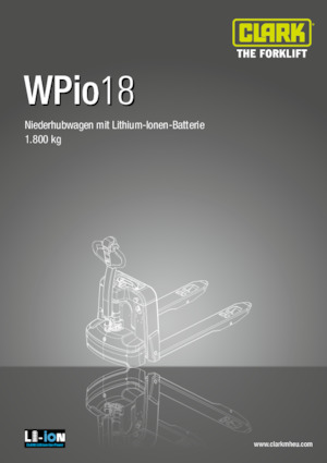 візок для ручного транспортування вантажів Clark Wpio 18